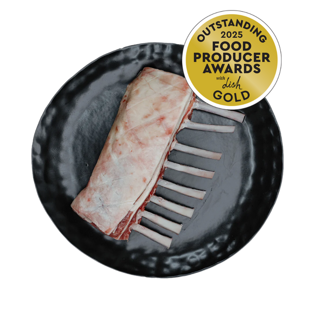 Lamb Rack -Cap On (8 ribs) (Frozen)